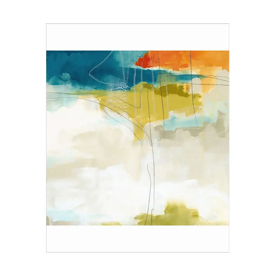 Скандинавский современный акварельный плакат холст настенные художественные