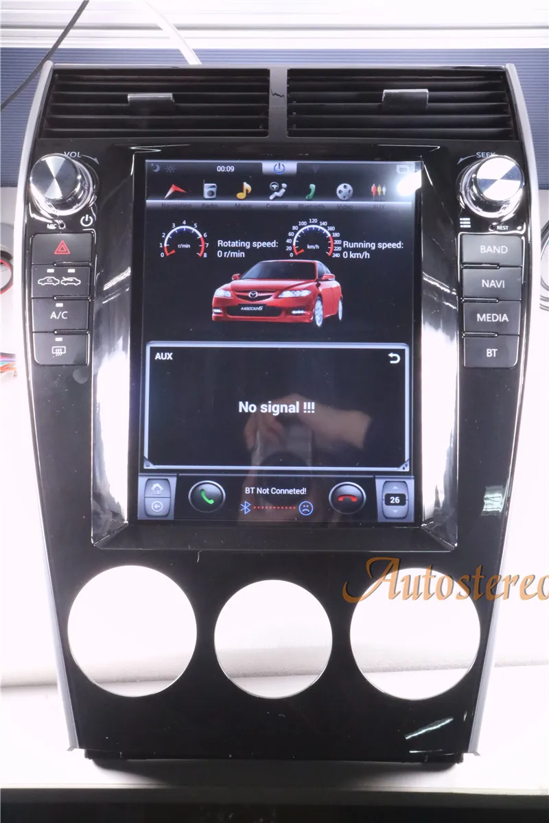 Android 7,1 Tesla стиль автомобиля нет dvd-плеер gps навигация для мазда6 2002-2008 радио магнитофон стерео головное устройство мультимедиа ips