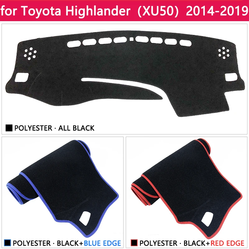 Для Toyota Highlander XU50 Kluger 2014 ~ 2019 Противоскользящий коврик на приборную панель Зонт