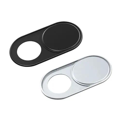 1x Black 1x Silver Orsda чехол для веб-камеры motebook камера для ноутбука крышка металлическая защита слайдер телефон ПК для ноутбуков веб-камера крышка магнит наклейка - Цвет: 1x Black 1x Silver