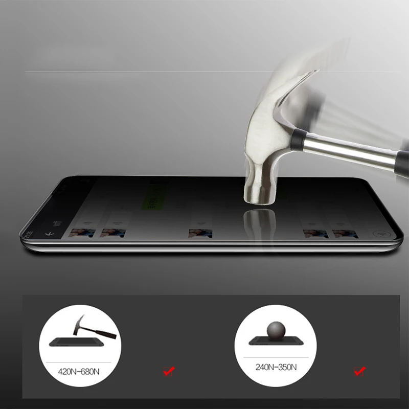 EXUNTON для V15 Pro Y81 Y83 2.5D защита экрана из закаленного стекла с защитой от шпиона V15Pro