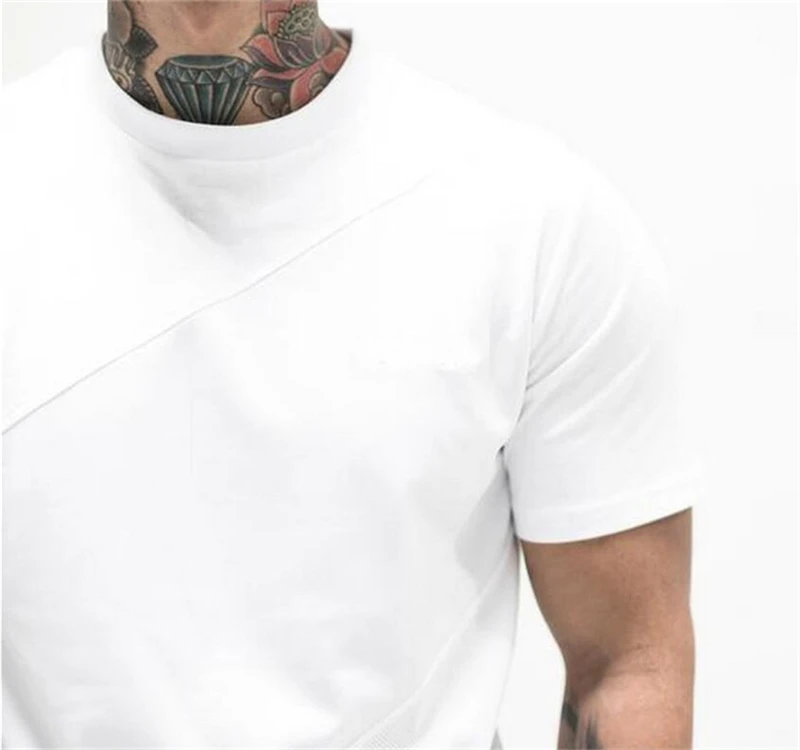 Простая спортивная рубашка для мужчин хлопковая Лоскутная сетчатая Мужская