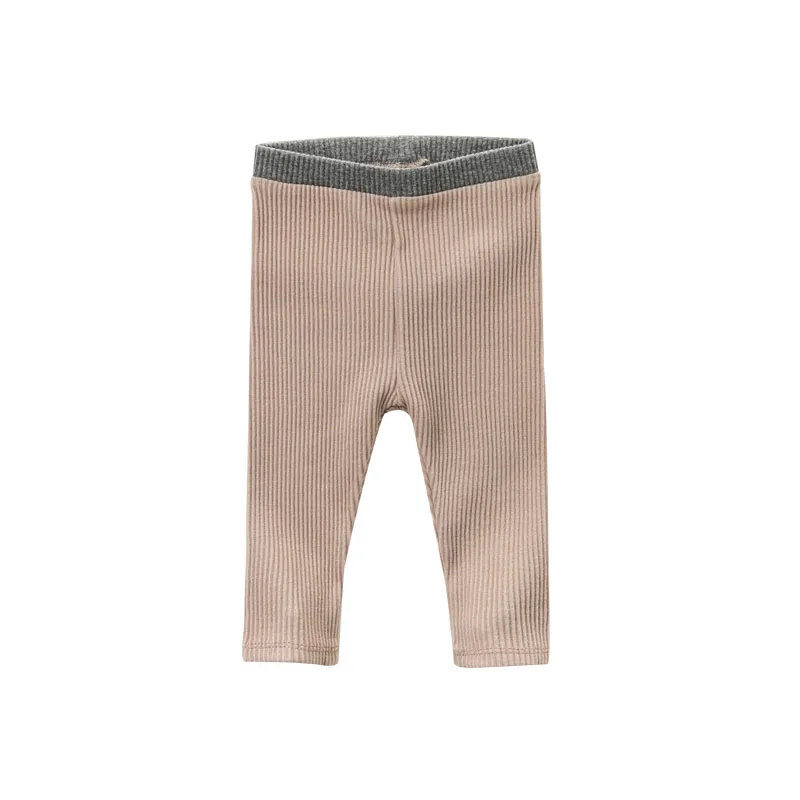 khaki DB9634 dave bella/осенние штаны для маленьких девочек детские длинные штаны, леггинсы штаны для малышей - Цвет: khaki
