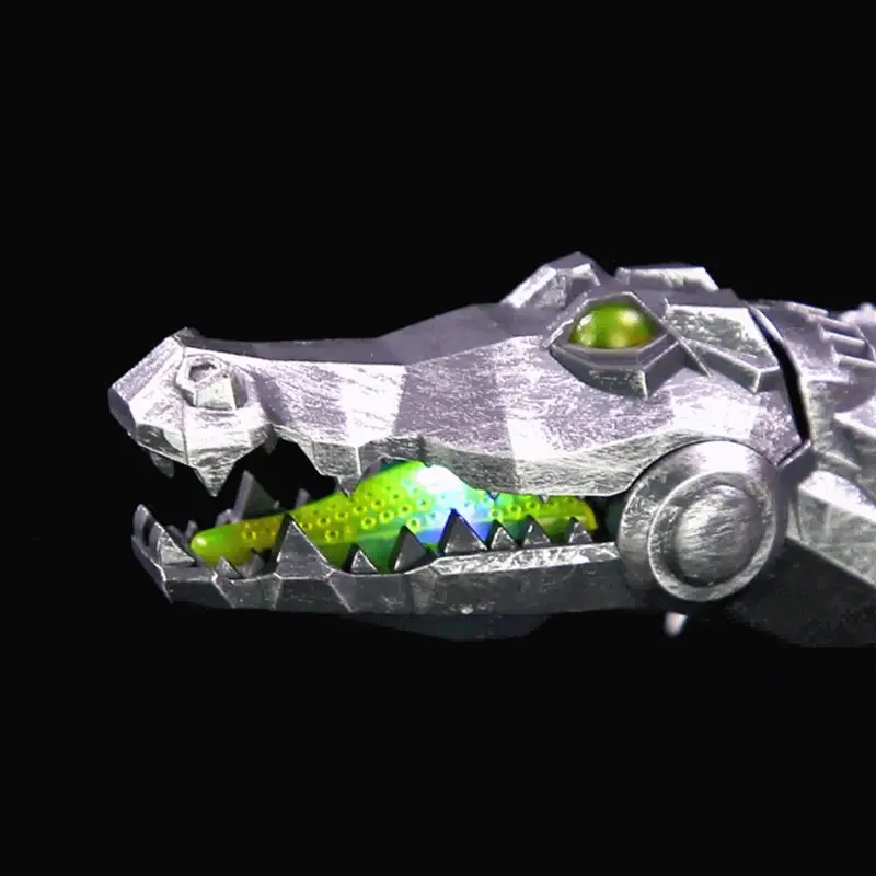 Пульт дистанционного управления механический крокодил холодный светодиодный свет на глаза звук электрическая игрушка для детей