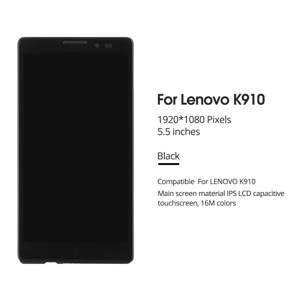 5 ''для Lenovo Vibe Z K910 ЖК дисплей сенсорный экран дигитайзер стекло сенсор сборка