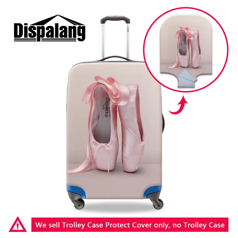 Dispalang эластичные Чехлы для багажа балетная обувь с принтом водонепроницаемые