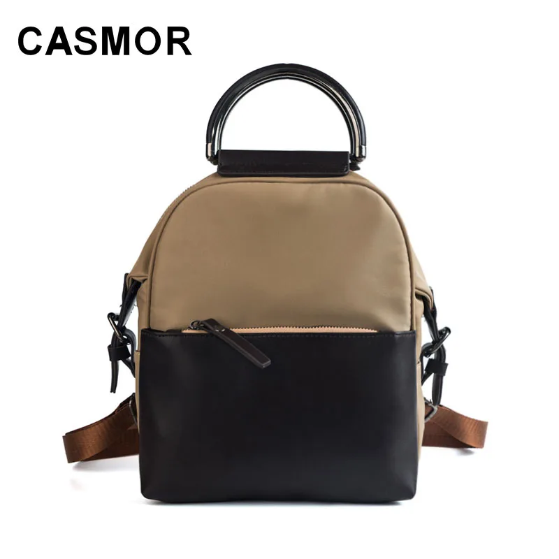 Миниатюрный женский рюкзак CASMOR с клиньями школьный ранец для девочек подростков