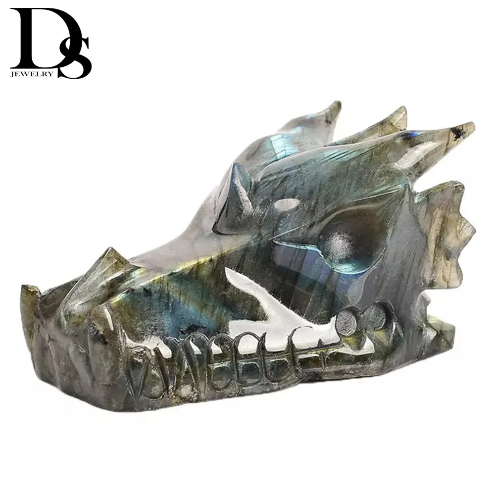 DS 2 дюйма натуральный кварц искусственная резная вручную розовый череп рейки