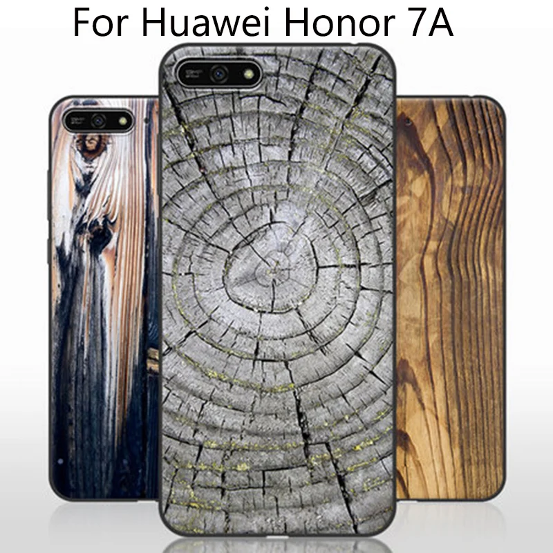 Чехлы для телефонов с текстурой древесины Huawei Honor 7A чехол мягкая задняя крышка play