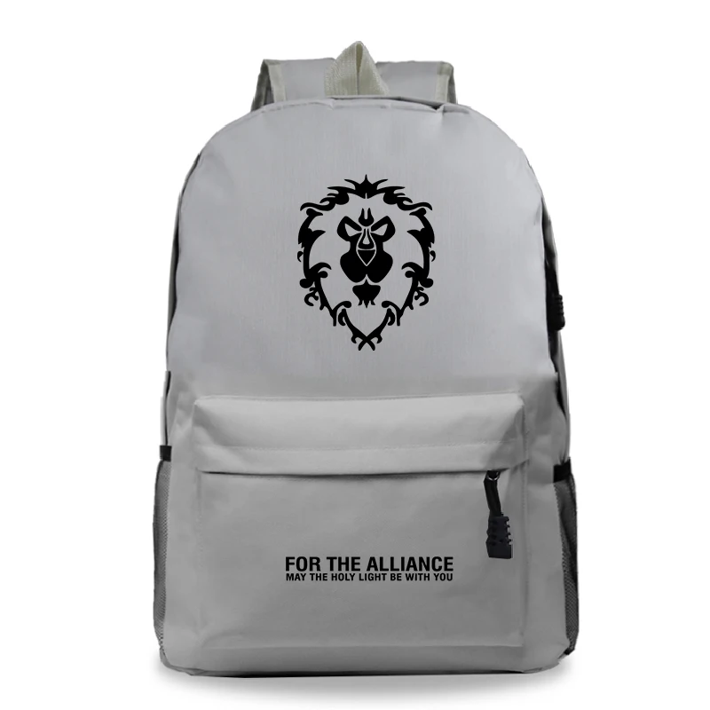 Красивый рюкзак в стиле World of Warcraft Mochila, рюкзак для студентов в колледж, рюкзак для Орды, красивый рюкзак для мужчин и женщин и подростков, рюкзак для путешествий