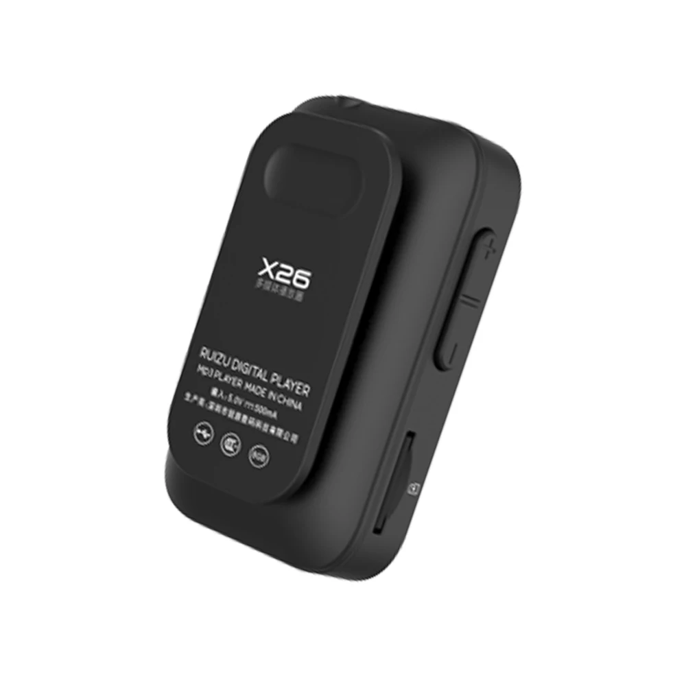 Оригинальный мини MP3 плеер RUIZU X26 с зажимом Bluetooth 8 ГБ спортивный диктофон FM радио