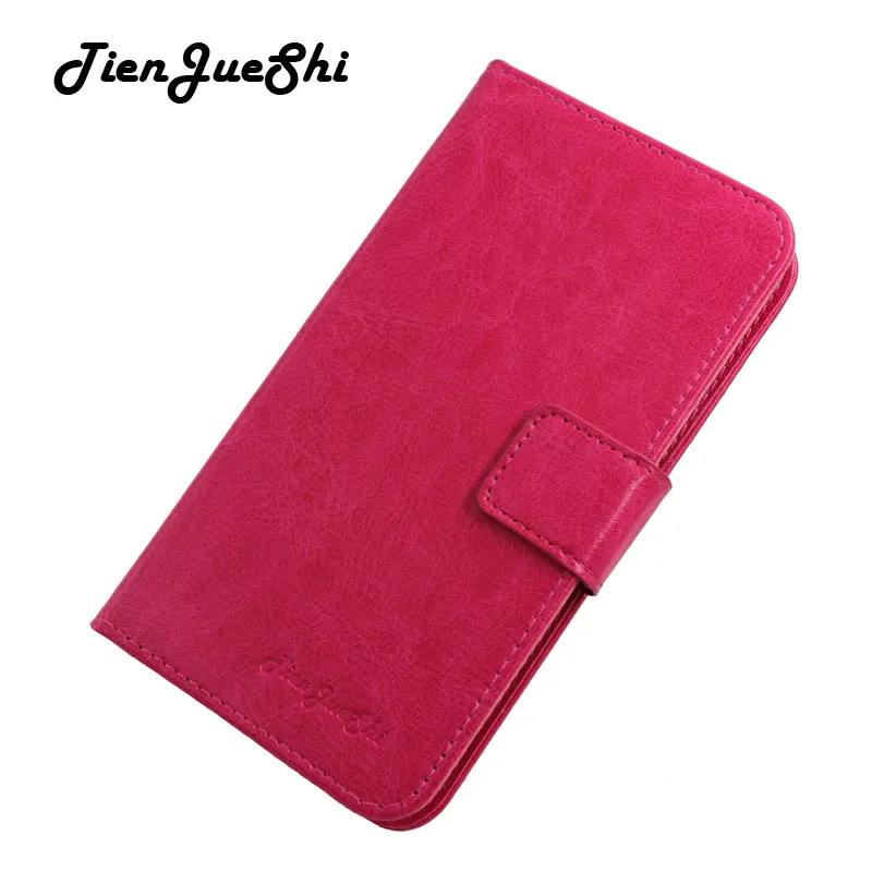 Pink TienJueShi флип-книжка Дизайн Защитный кожаный чехол закрытый Etui кожаный чехол для Echo surf 5 дюймов - Цвет: Pink
