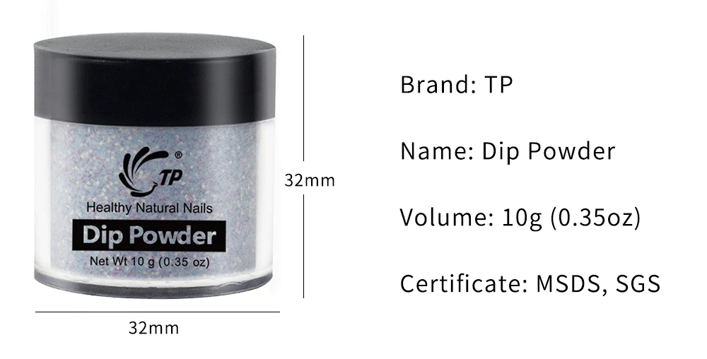 TP Dip порошок Системы комплект стартера Французский маникюр База Top Coat активатор порошок блеск ногтей профессиональный салон DIY