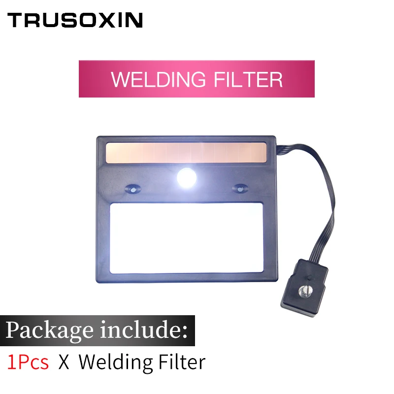 Welding Filter Светодиодный светильник Солнечная Авто Затемнение Электрический Wlding маска/шлем/сварщик крышка/сварочные линзы/глаза маска для сварочного аппарата - Цвет: Welding Filter
