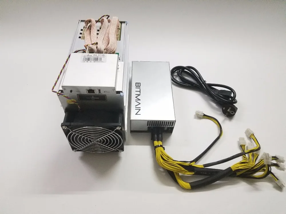 2018 DASH Miner Antminer D3 17GH/s 1200W с BITMAIN APW7 1800W X11 Dash Mining Machine Can Ming BTC на NiceHash|Блок-чейн/майнер| |