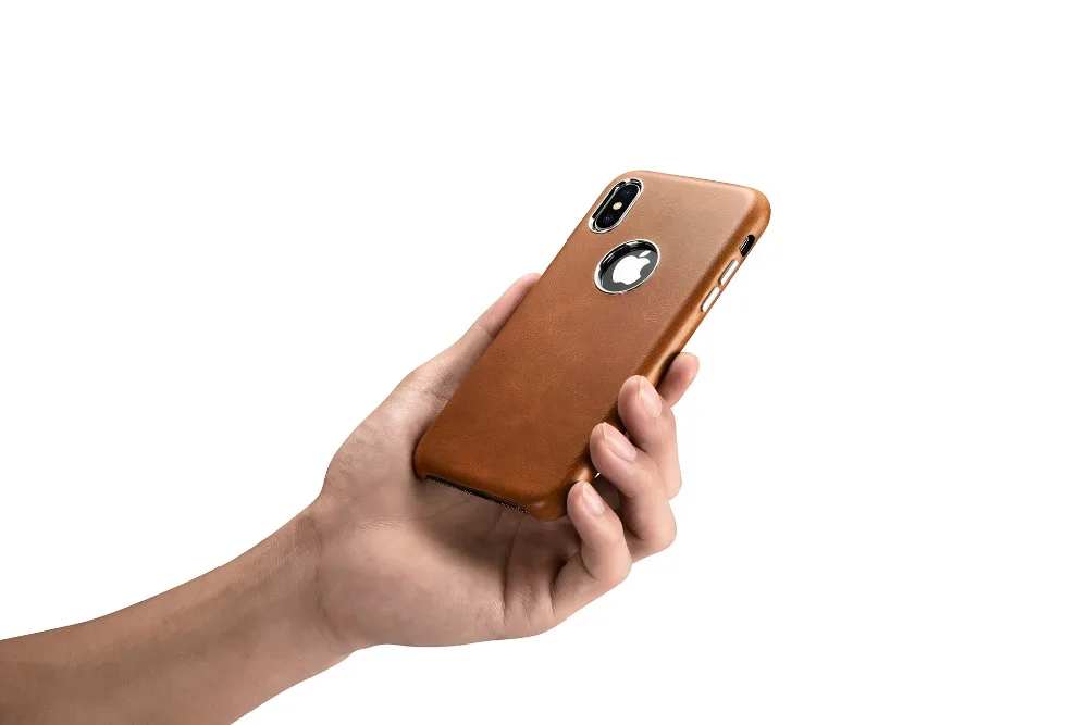 Новинка, 3 цвета, бренд icarer, натуральная кожа, задняя крышка для iphone X, Натуральная Воловья кожа, чехол для iphone X XS MAX
