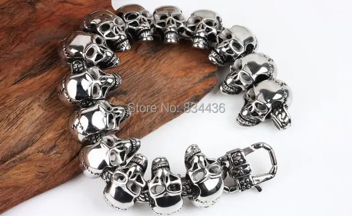 Бесплатная доставка 316L нержавеющая сталь 24 мм огромный тяжелый твердый Мужской