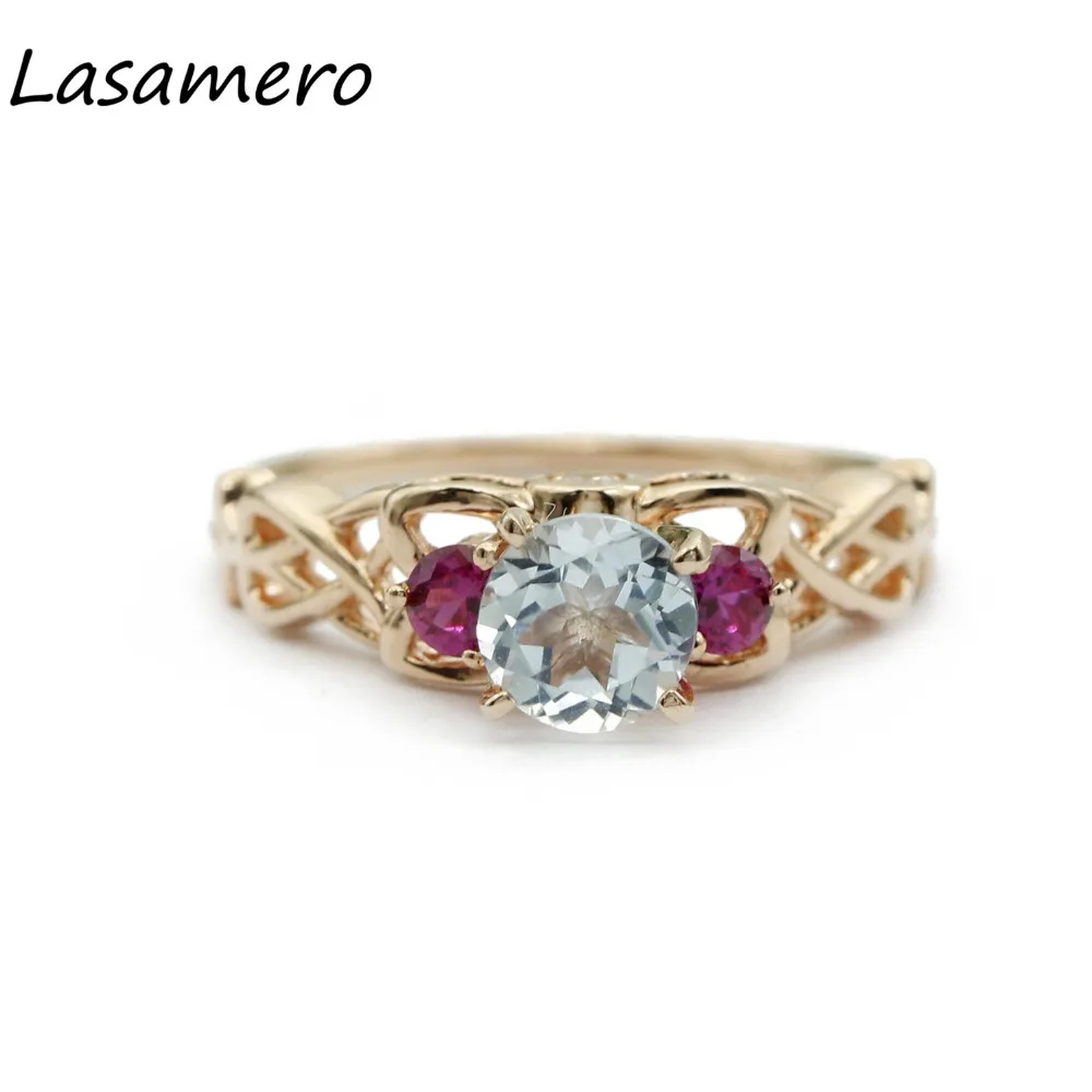 Женские обручальные кольца LASAMERO из серебра 925 пробы с натуральным бриллиантом 0