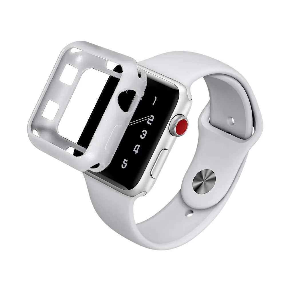 Чехол + ремешок для apple watch band 42 мм/38 мм iwatch силиконовый защитный чехол часов 3 |