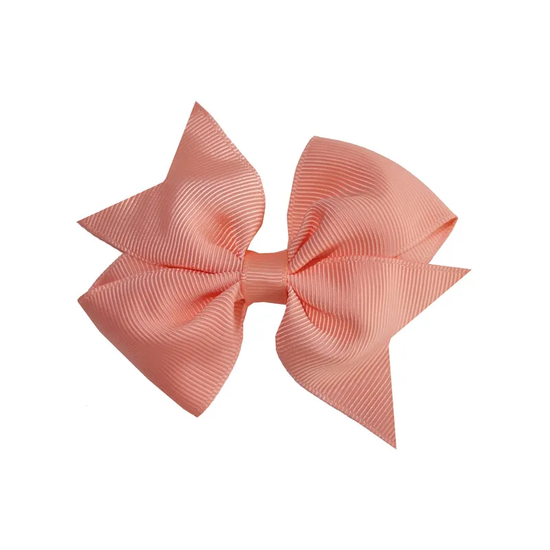 720 Peach 2 шт. 3,5 дюймов бант для волос заколки для волос для маленьких девочек заколки для волос Бутик волос заколка-бабочка «ласточкиным хвостом» лук заколки для волос аксессуары для волос - Цвет: 720 Peach