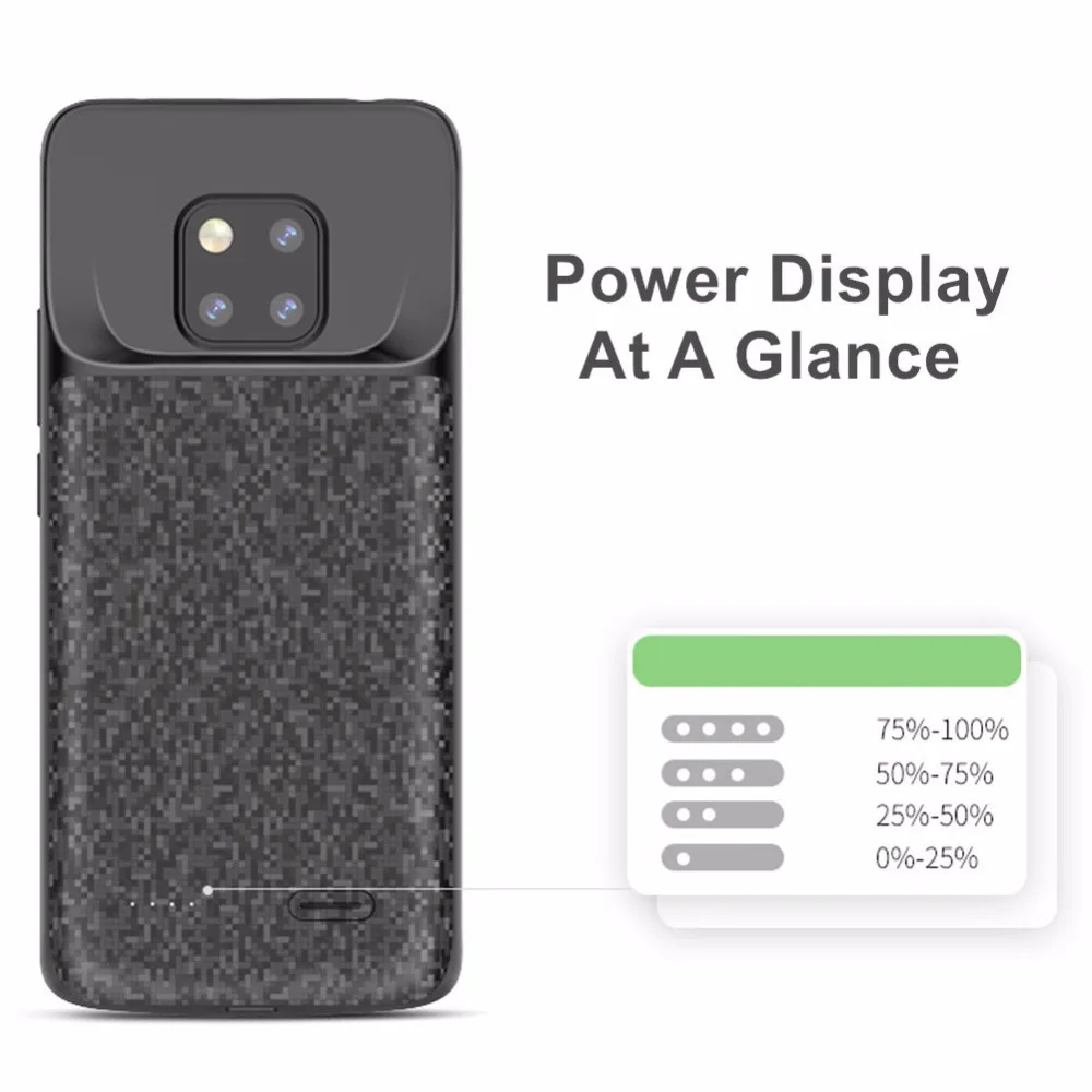 5000 мАч для Huawei Mate 20 Pro Чехол батареи смарт телефон подставка зарядное устройство