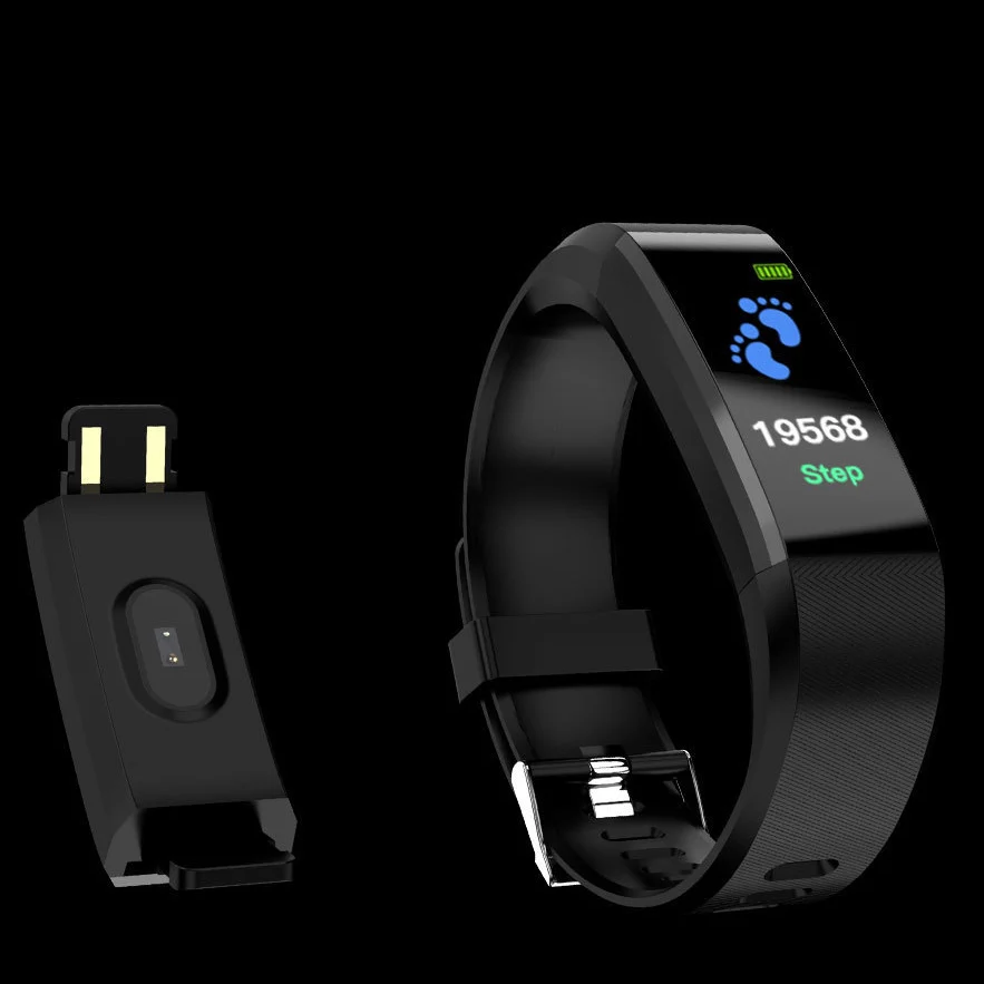 115P умный браслет пульсометр кровяное давление шагомер водонепроницаемый для