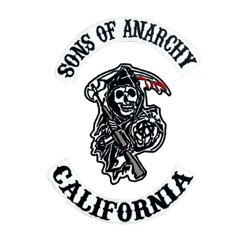 2015 оригинальные байкерские нашивки с вышивкой на спине и анархией значок 3