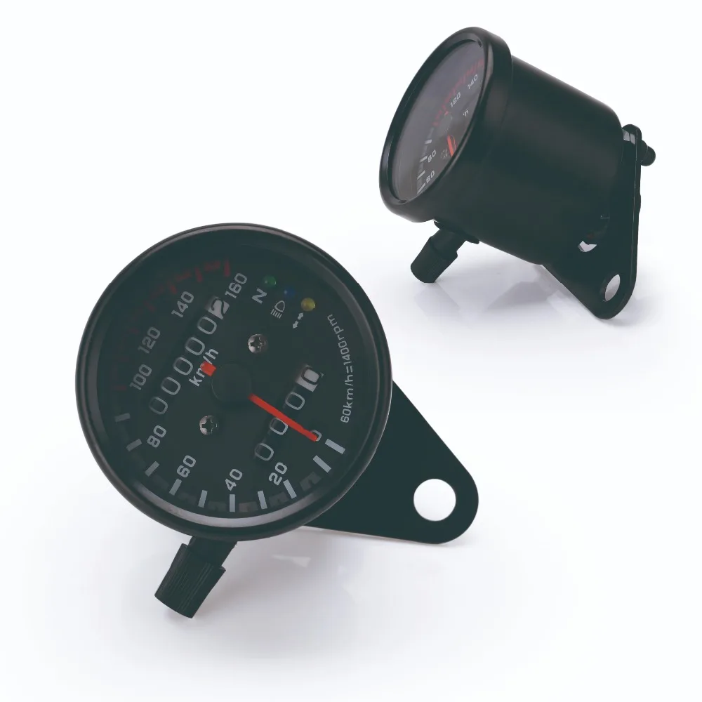 Универсальный одометр для мотоцикла 12 В двойной счетчик скорости светодиодный