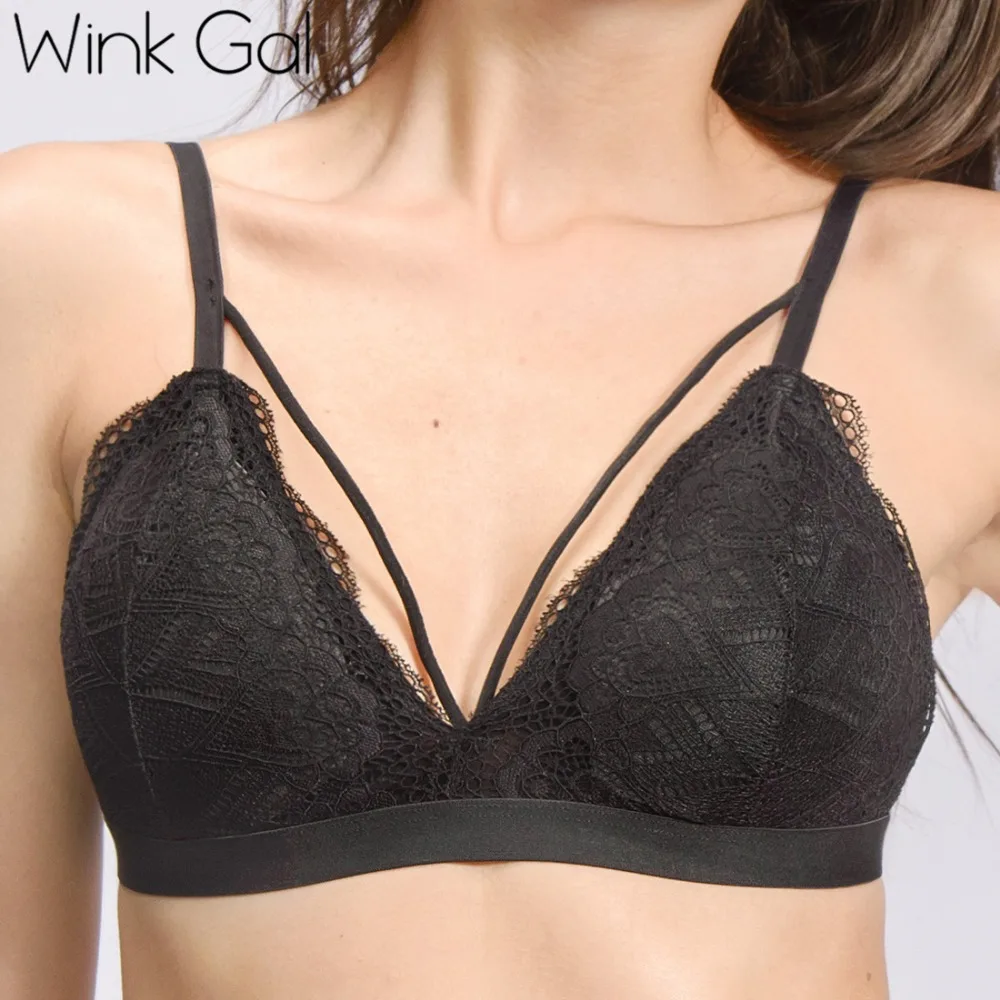 Wink Gal новый черный кружевной женский Бралетт сексуальное женское белье для