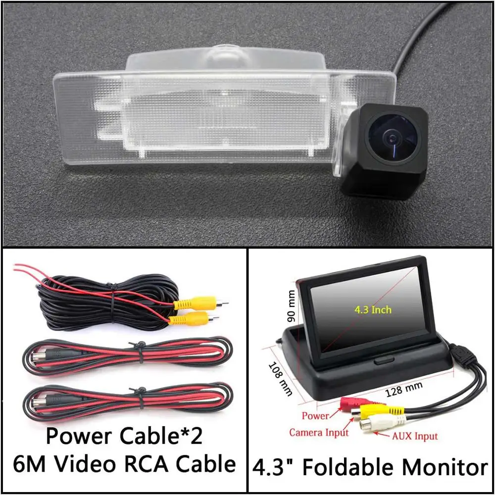 Cam N 4.3 inch Fold Full HD резервная камера заднего вида для Kia Sportage 4 QL KX5 Автостоянка ЖК-зеркало монитор камера заднего вида - Название цвета: Cam N 4.3 inch Fold