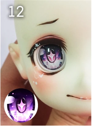 12 Новинка, 1 пара 10/12/14/16/18/20 мм BJD глаза для SD BJD кукольные глаза игрушки Аксессуары для куклы «сделай сам», детская игрушка - Цвет: 12