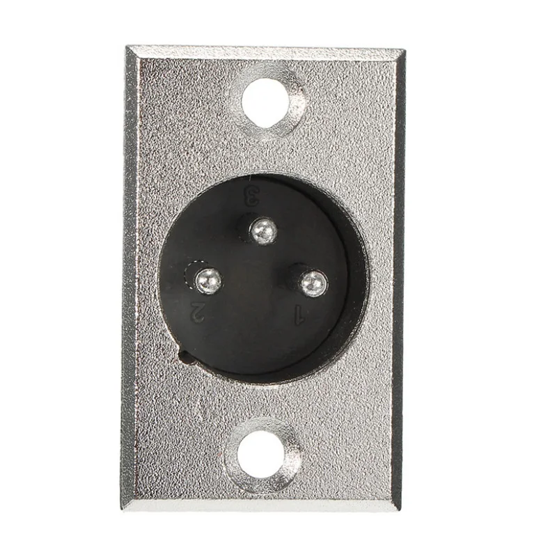 10 шт./лот 3Pin XLR штекер и гнездо Панельное крепление соединитель|Соединители| |