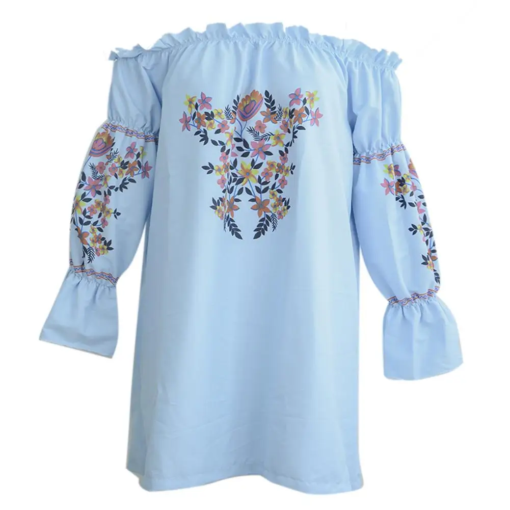 Женская рубашка с открытыми плечами и принтом топы 2018 модная футболка вырезом