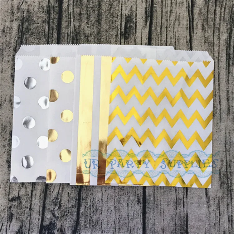 500 шт. фольгированные бумажные пакеты для печенья девочек мальчиков будущей мамы