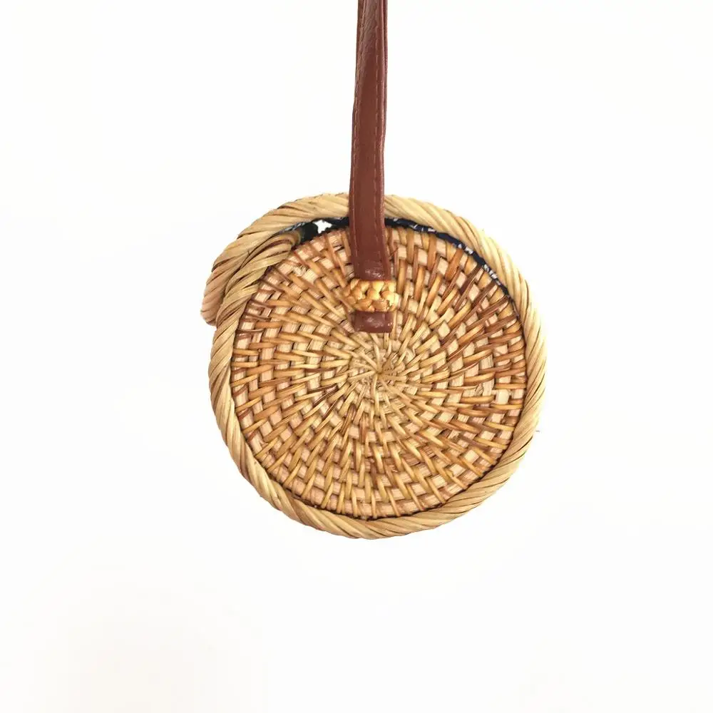 Плетеная Сумка пляжная сумка с Бали длинная цилиндрическая модная дизайнерская