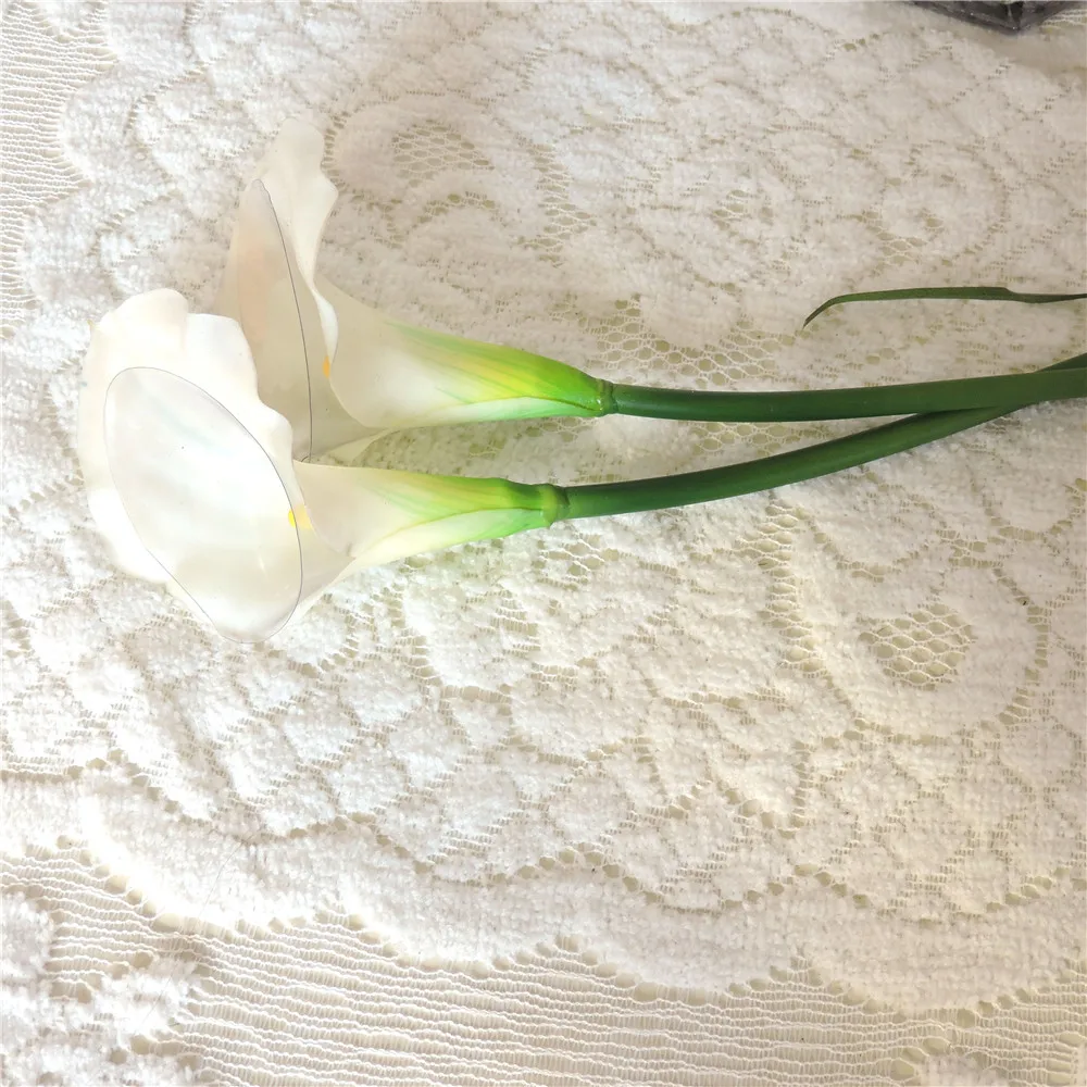 36 шт. Настоящее прикосновение искусственный цветок лилии каллы букет невесты