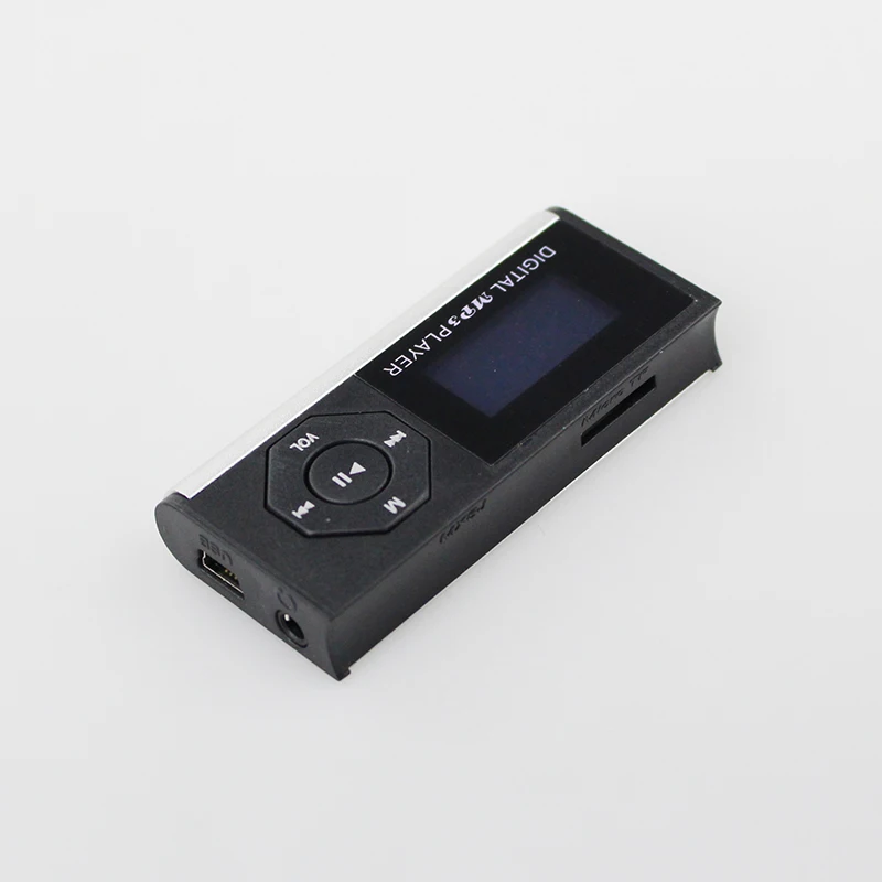Абсолютно мини USB lcd экран MP3 музыкальный плеер с наушником кабель питания Поддержка 16 Гб Micro SD карта