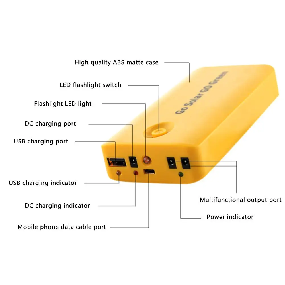 LAIDEYI 1 комплект солнечная панель внешний аккумулятор светодиодный светильник