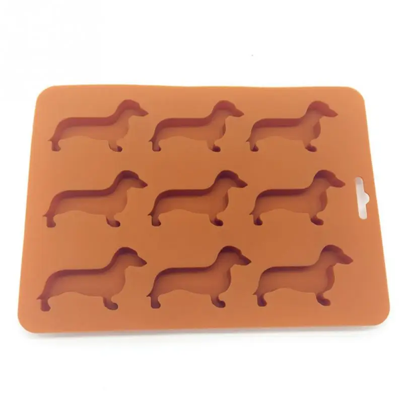 2018 новый для изготовления конфет собака фигурная форма Ice-Making силиконовые
