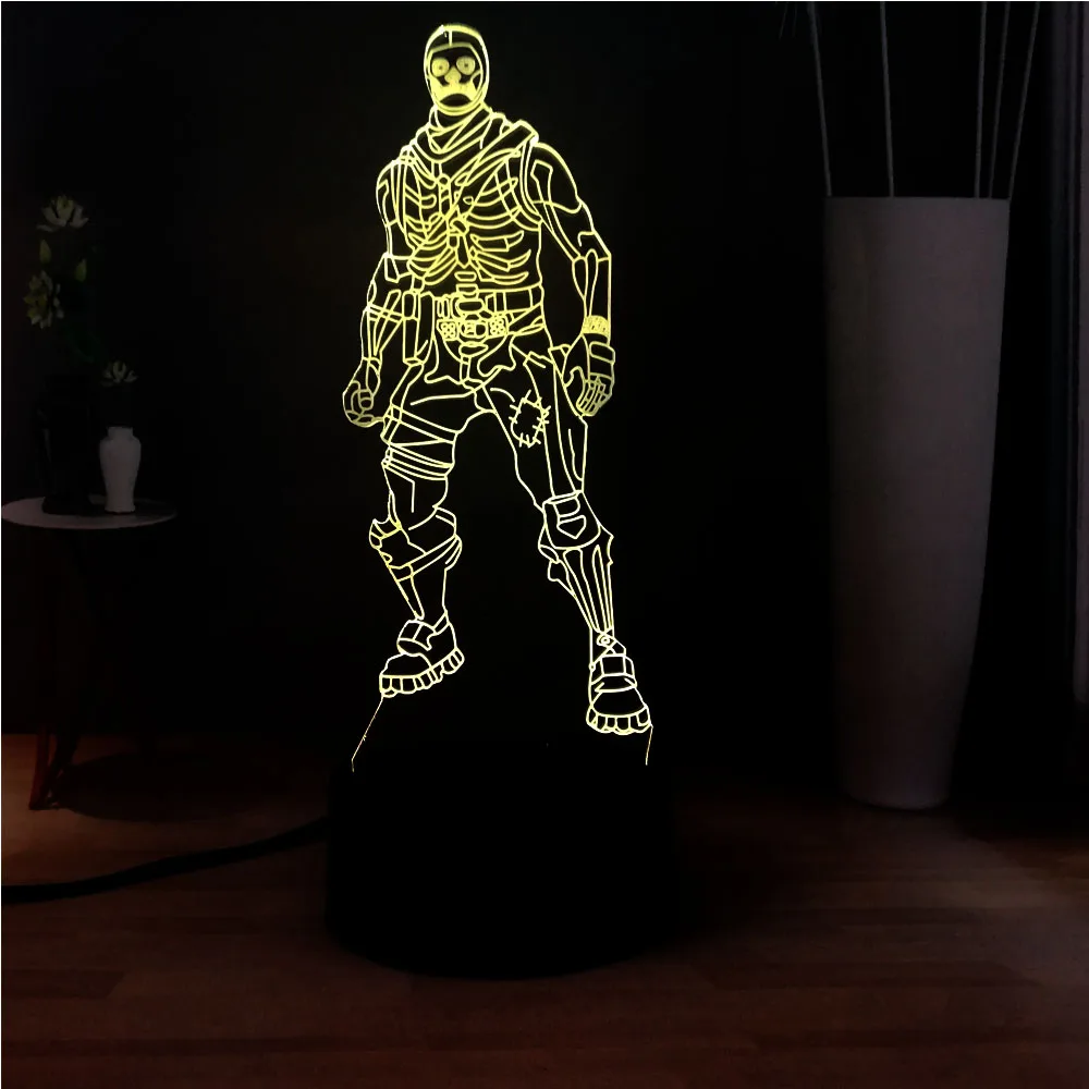 3D LED ночник для сна RGB 7 цветов Изменение USB переключатель акриловая настольная