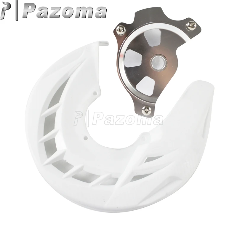 Pazoma Motorcycle White Front Brake Disc Guard Protection Cover for Kawasaki 10-16 KLX125 09-13 KLX150S 08-16 KLX250 |