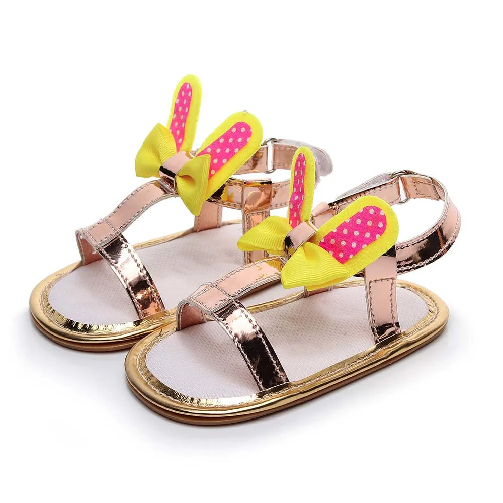 LONSANT/детская обувь Сандалии на липучке для девочек Детские сандалии с заячьими