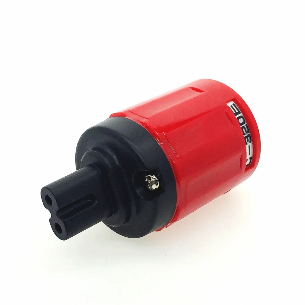 C-320 Rhodium red Oyaide C-079/C-037/C-029/C-046/C-004/8 IEC C7 сетевой разъем питания с родиевым покрытием/позолоченный медный разъем - Цвет: C-320 Rhodium red