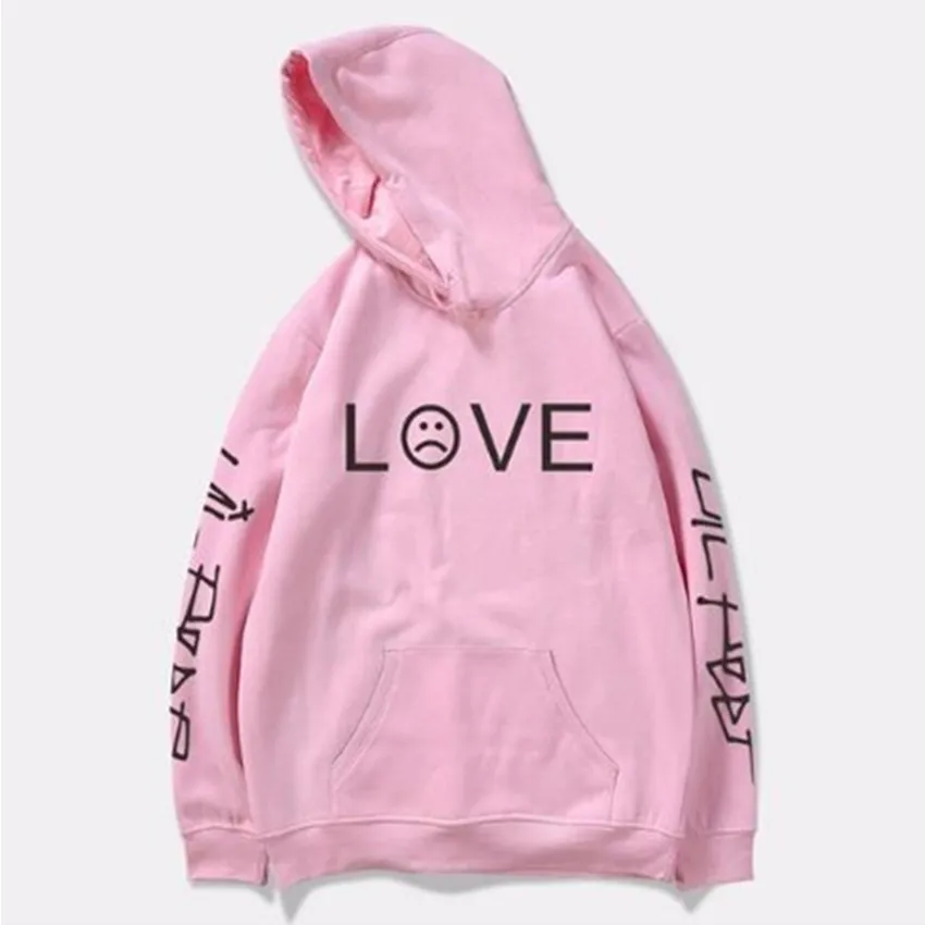 Толстовка с капюшоном и принтом Hello boy Lil. Peep для мужчин женщин sudaderas cry толстовка