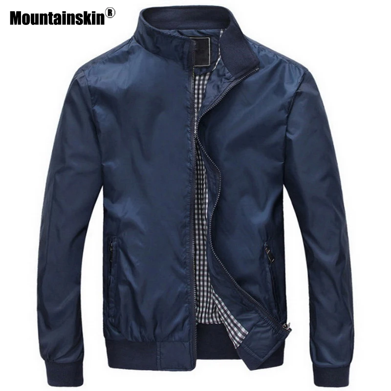 Куртка Mountainskin мужская повседневная однотонная верхняя одежда Бомбер брендовая