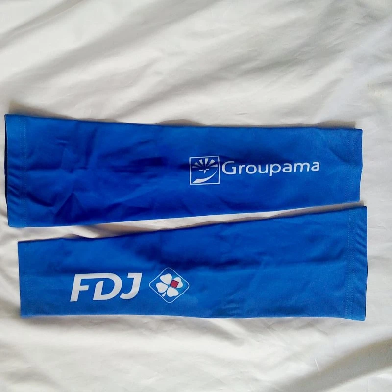 2019 pro team groupama fdj велосипедные нарукавники дышащие летние солнцезащитные защитные