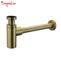 bagnolux contemporary style vintage antique bronze basin pop up waste plumbing tube replacement round brass bottle p trap