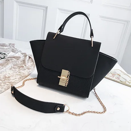 Новинка Осень 2018 сумка на цепочке плечо Высококачественная матовая через Сумка с