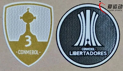 A SET LIBERTADORES CONMEBOL PARCHE набор COPA LIBERTADORES+ трофей 3 GREMIO/SANTOS/речная тарелка/Национальный значок - Цвет: A SET