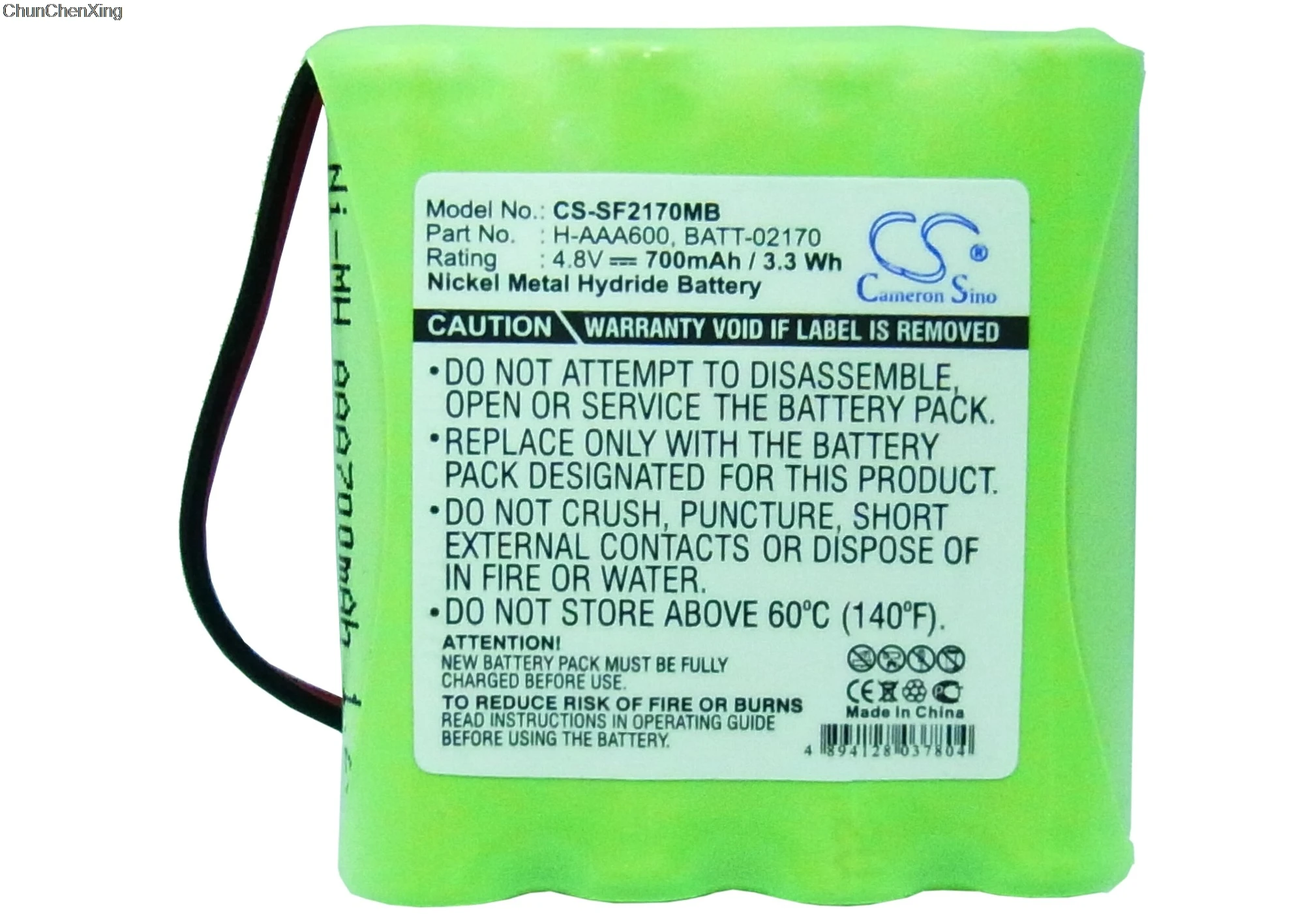 

Cameron Sino 700mAh Battery for Lindam Baby Talk LD78R, For Summer Baby 02170 Video Monitor, 02174 , 02320 , H-AAA600, H-AAA700